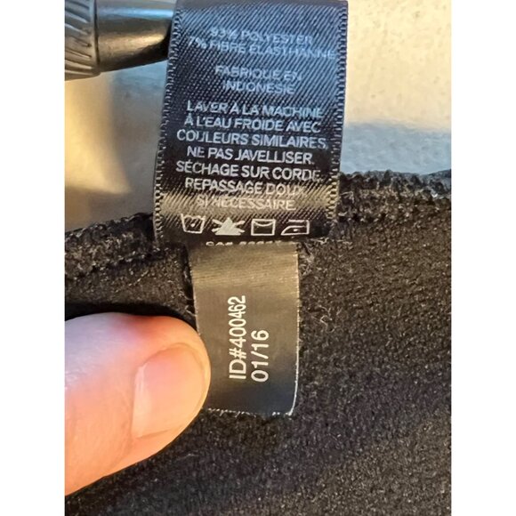 Express Black Bodycon Dress With Back Zipper & 3/4 Sleeves Size M Sexy - Picture 6 of 16